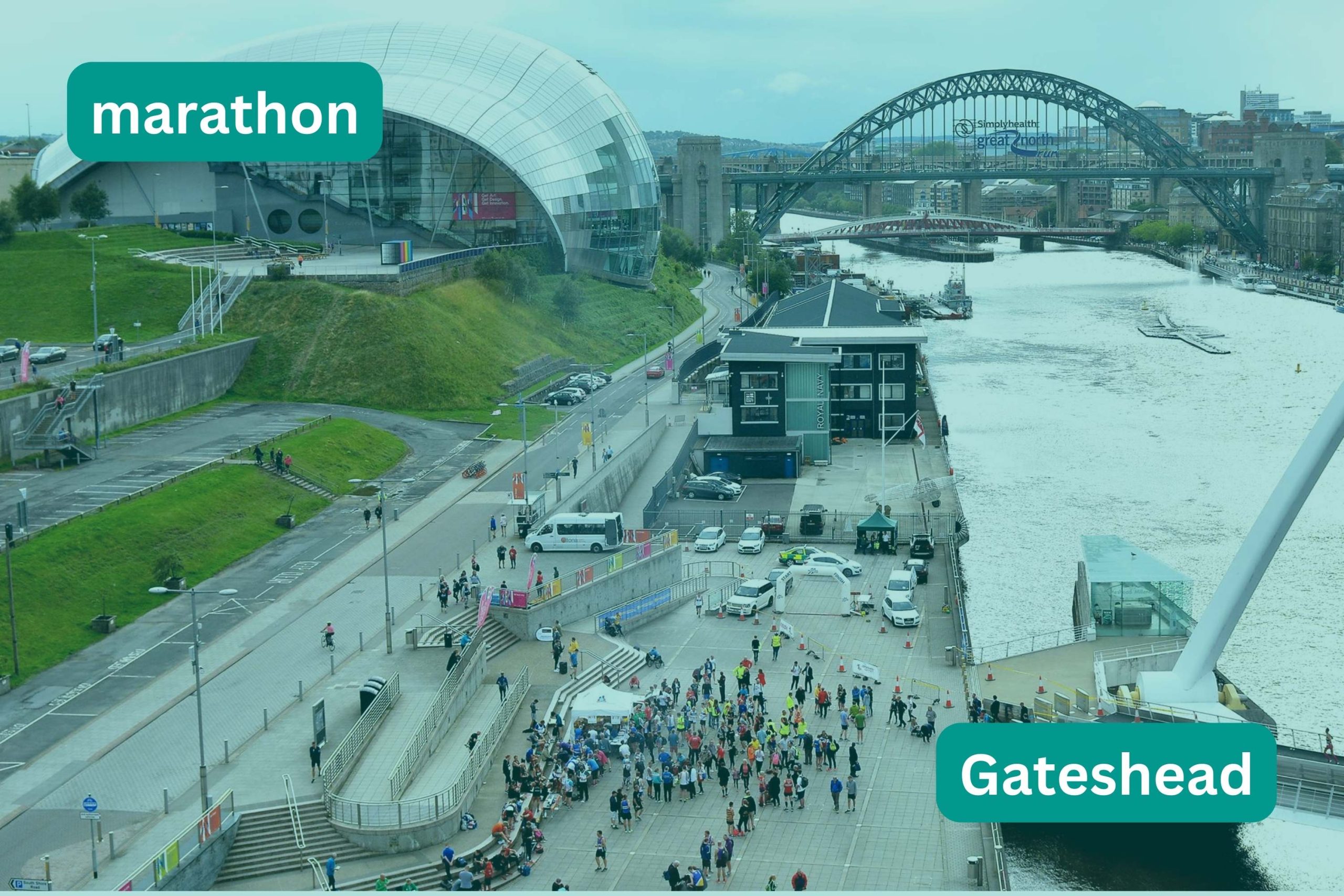 people running the gateshead marathon