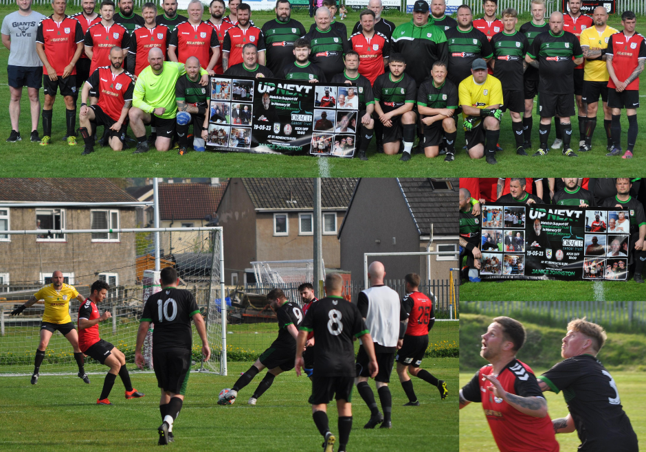 Tubby FC collage from match